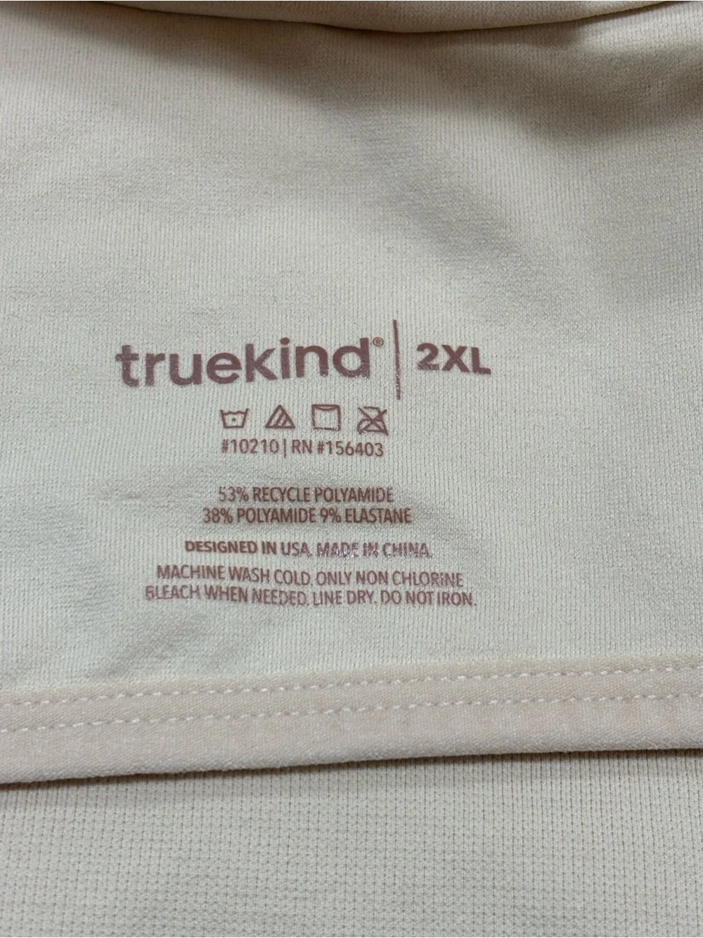 TRUEKIND Supportive Comfort Wireless Shaping Bra #10210 Beige Size 2XL NWT - Picture 5 of 6
